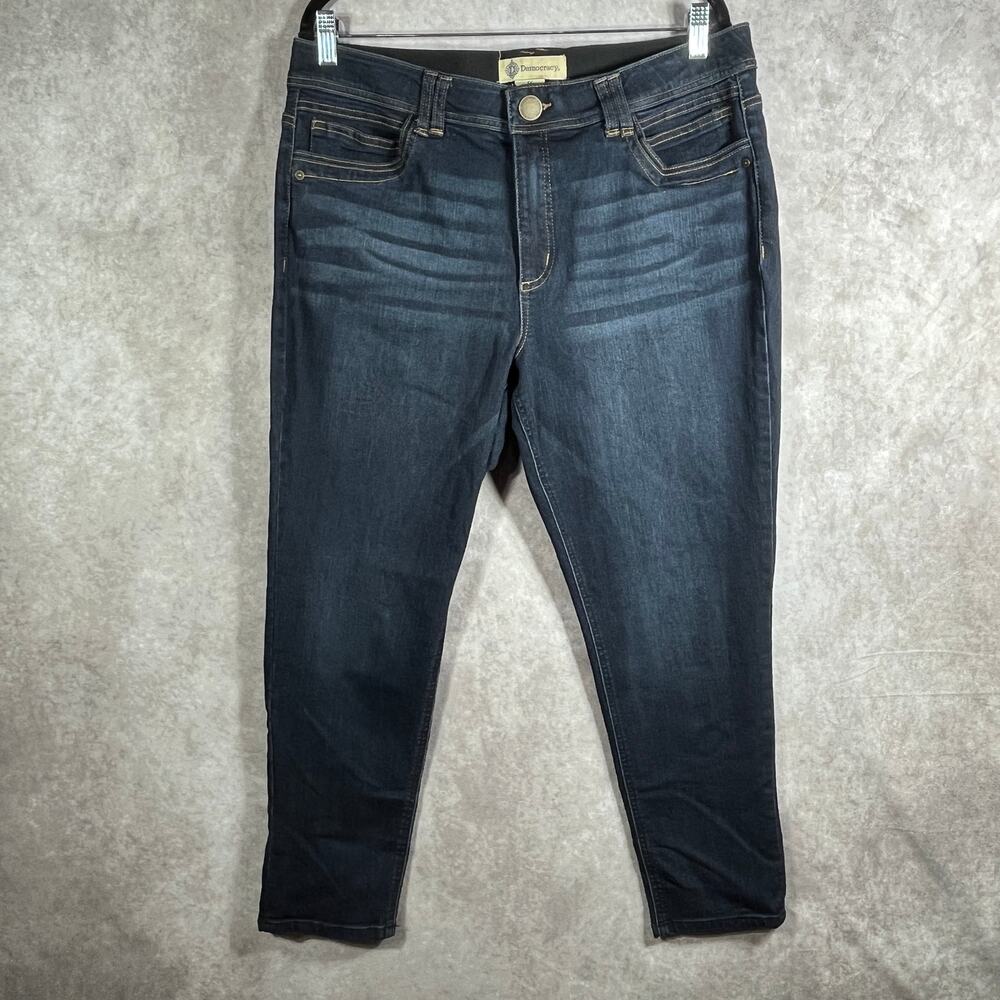 Democracy Ab Technology Jeans Womens 16 Blue Dark Wash Denim Stretch Casual‎